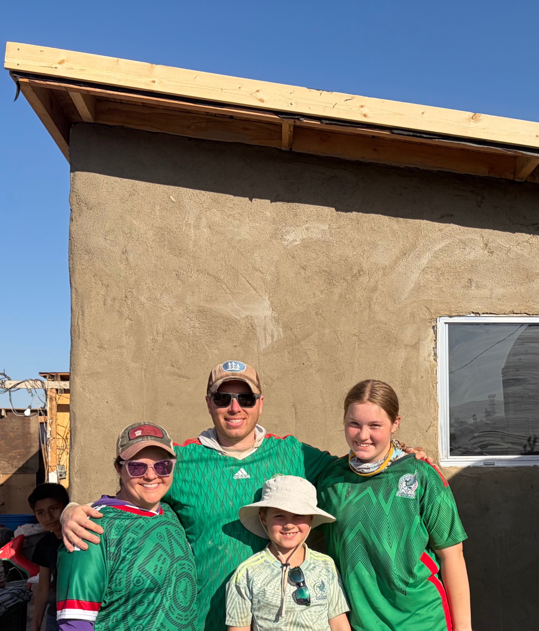 Scott Walker with family on a service trip